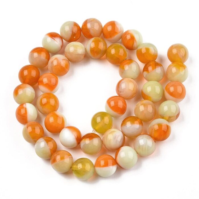 Two Tone Sandy Lampwork Beads