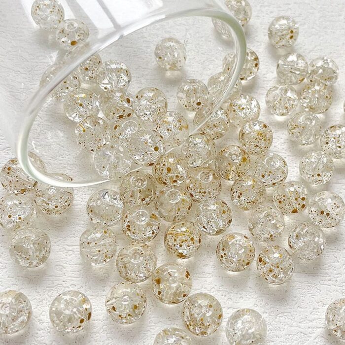 Goldenrod Transparent Lampwork Beads
