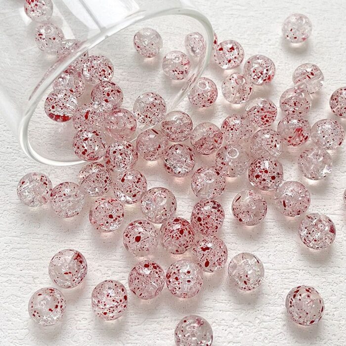 Red Transparent Lampwork Beads
