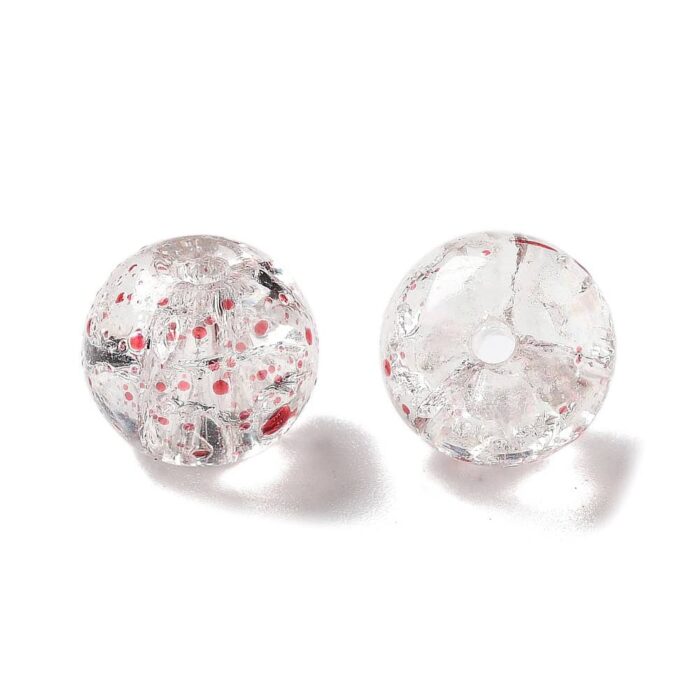 Red Transparent Lampwork Beads