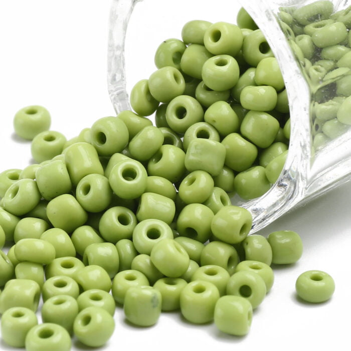 Matte Light Green Seed beads