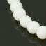 Round White Glass Beads