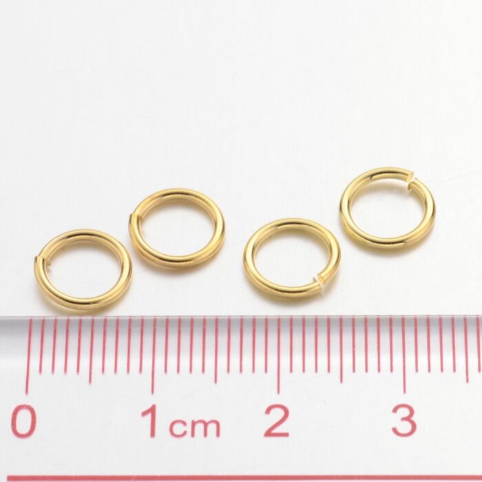 Gold Plated 8mm Jump Rings