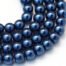 Marine Blue Glass Pearl Beads