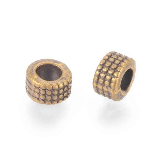 Column Bronze Metal Spacer Beads