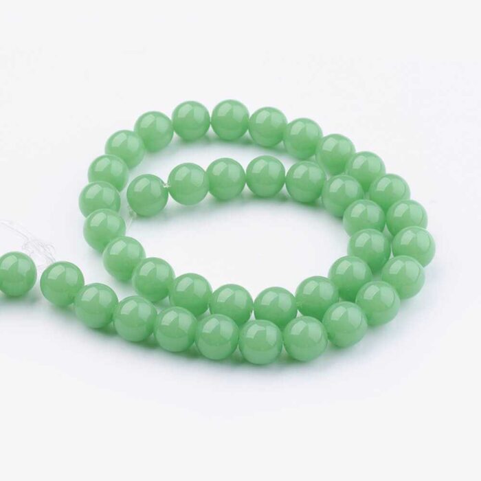 Green Glass Beads