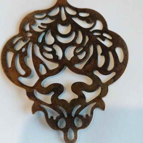 Antique Bronze Leaf Pendant Charm