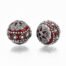 Red AB Rhinestone Kashmiri Beads