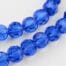 Blue Czech Round Glass Beads