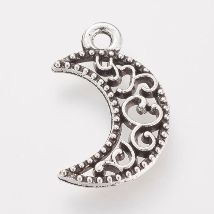 Silver Half Moon Pendants