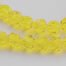 Yellow Czech Round Glass Beads