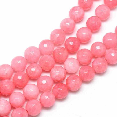 Light Coral Dyed Jade Gemstones