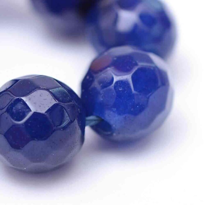 Dark Blue Dyed Jade Gemstones