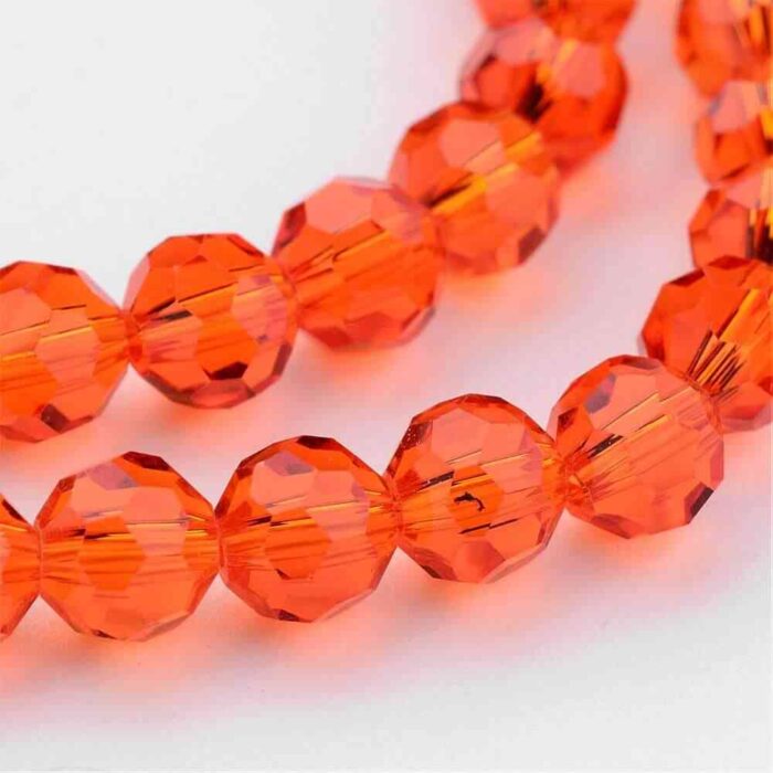 Orange Czech Glass Beads