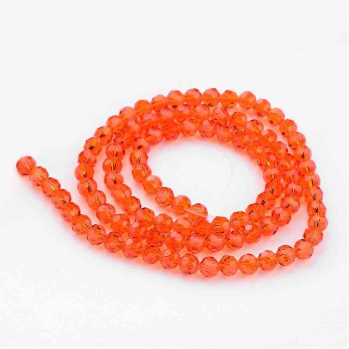 Orange Czech Beads