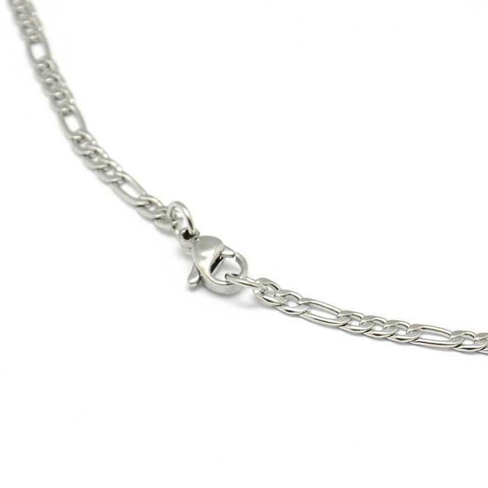 Complete silver stainless steel chain - 21 inches