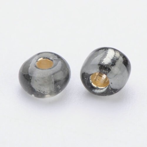 Grey Silver Lined Seed Beads