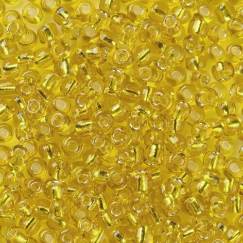 Yellow Silver Lined Seed Beads