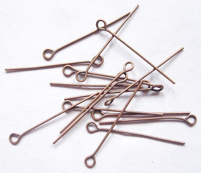 30mm Copper Red Eye Pins
