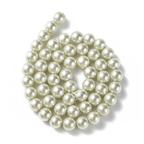 Antique White Glass Pearls