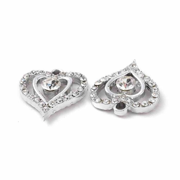 Crystal Rhinestone Heart Shape Pendant