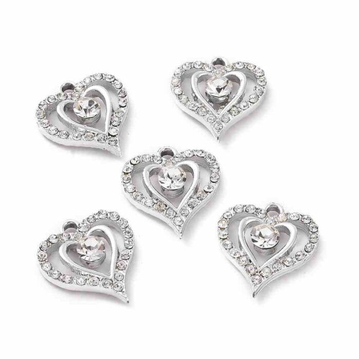 Crystal Rhinestone Heart Shape Pendant