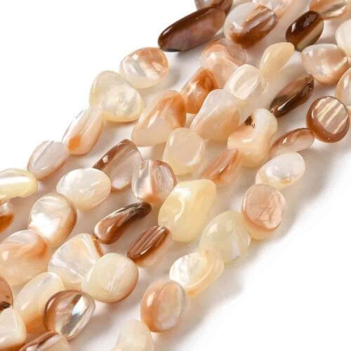 Natural Sea Shell Bead Nuggets