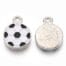 Soccer Pendant Charm - Alloy Enamel