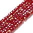 Red Tiny Square Glass Beads