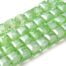 Light Green AB Square Glass Beads