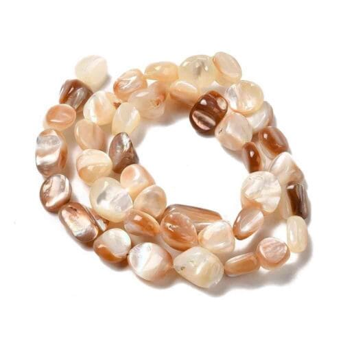 Natural Sea Shell Nugget beads