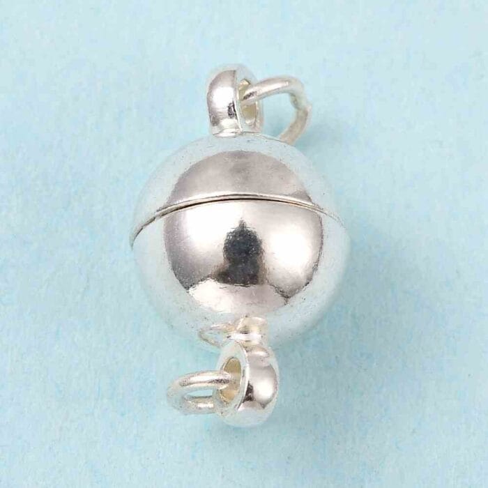 Loop Silver Brass Magnetic Clasps