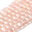 Pink AB Square Glass Beads