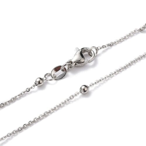 Silver Jewellery Necklace Complete Chain