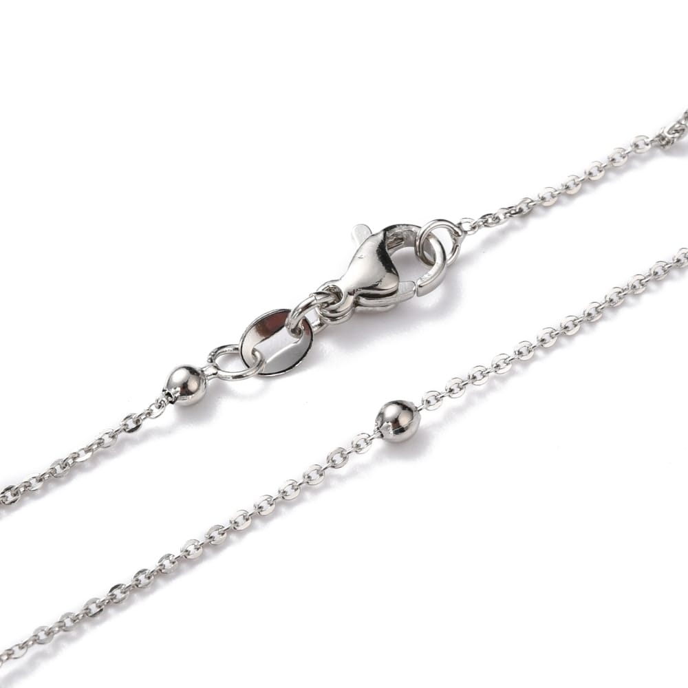 Silver Jewellery Necklace Complete Chain