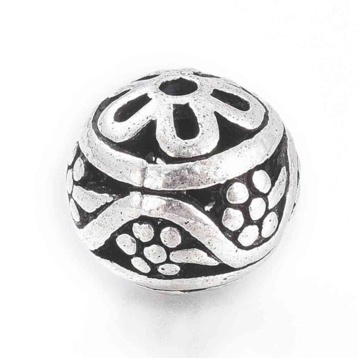Silver Antique Guru Metal Beads Set