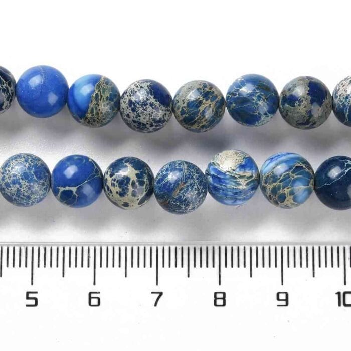 Steel Blue Sea Sediment Imperial Jasper Regalite Gemstones Beads