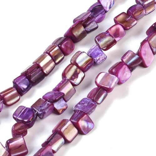 Old Rose Natural Dyed Shell Beads