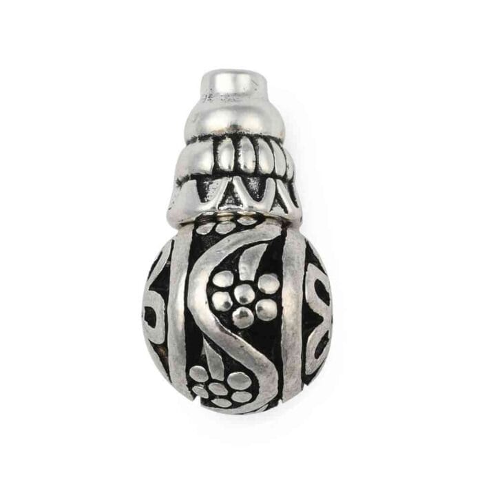 Silver Antique Guru Metal Beads Set