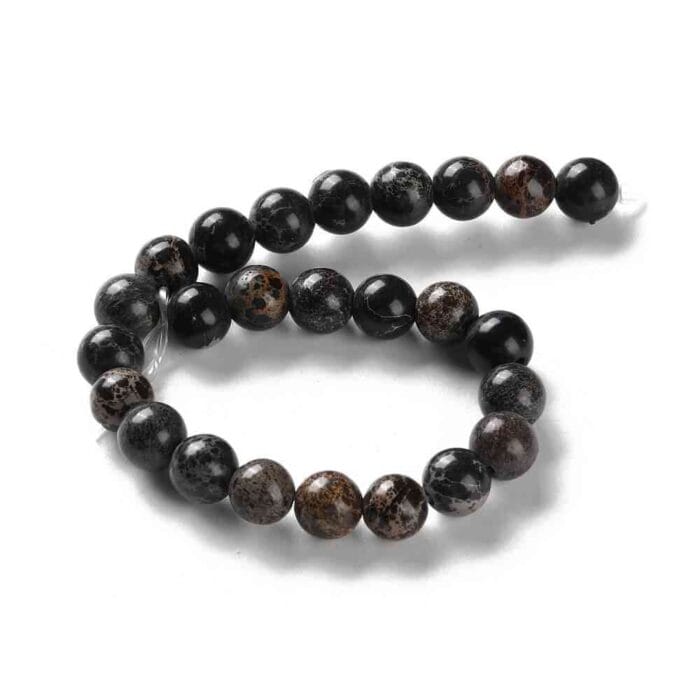 BlackSea Sediment Regalite Imperial Jasper Gemstones Beads