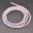 Pink Faceted Cube Glass Beads