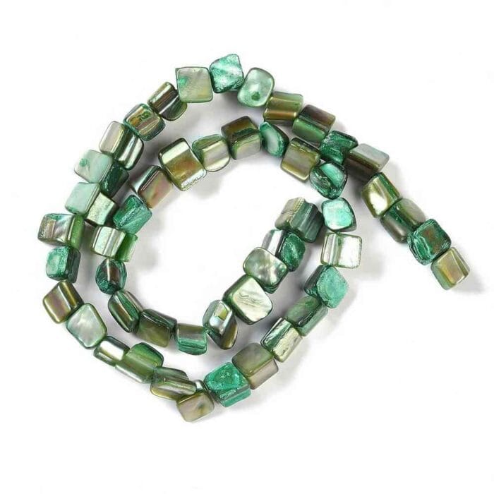Medium Sea Green Natural Shell Beads