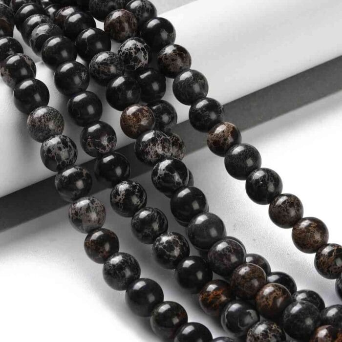 BlackSea Sediment Regalite Imperial Jasper Gemstones Beads