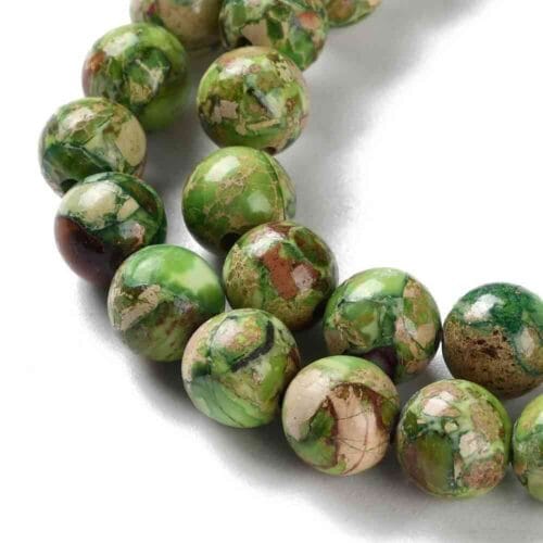 OliveSea sediment Imperial Jasper regalite Gemstones Beads