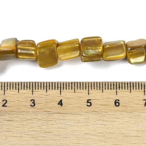 Light Khaki Natural Dyed Shell Beads