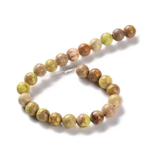 Khaki sea sediment Regalite Imperial Jasper Gemstones Beads