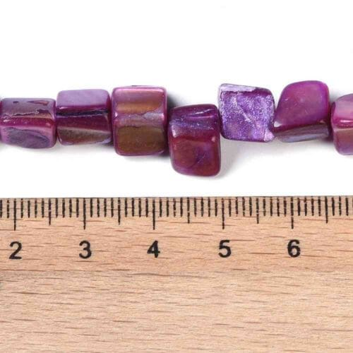 Old Rose Natural Dyed Shell Beads