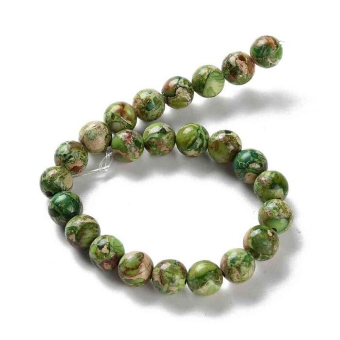 OliveSea sediment Imperial Jasper regalite Gemstones Beads