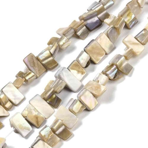 Old Lace Natural Dyed Shell Beads
