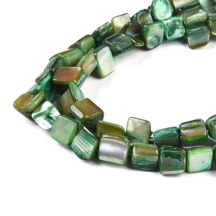 Medium Sea Green Natural Shell Beads